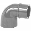 Reduzierwinkel PVC 90� 2xKlebemuffe, 1 Stutzen