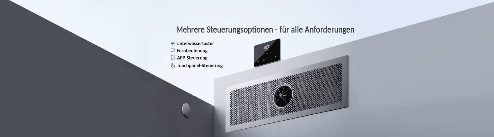 InverJet H-Serie eingebaut in einer Poolwand