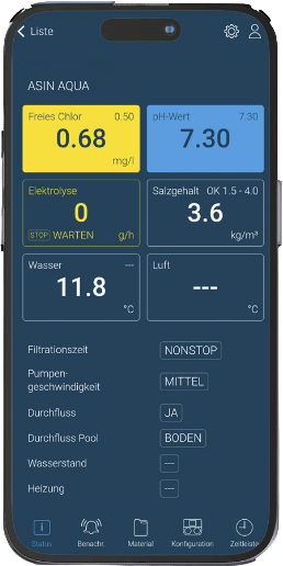 MIDA App / Browser Bedienoberfläche