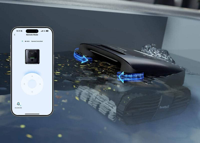 Duale Seitenbürsten & APP-Fernsteuerung