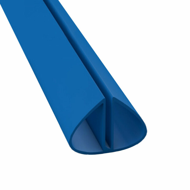 Bodenschienenpaket- Rund, Blau inkl. Profilverbinder