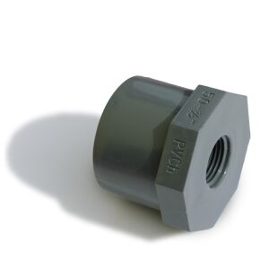 Reduzierung kurz PVC, mit Innengewinde Rohr 50 mm x...
