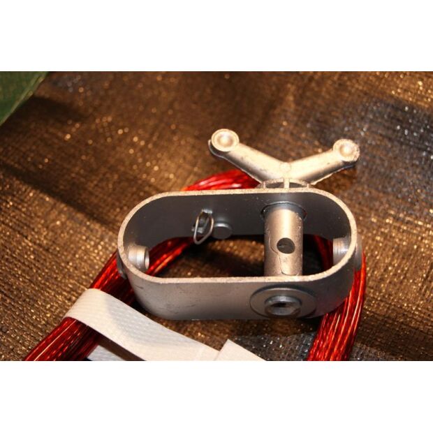Poolplane Winterabdeckung Oval für Achtformbecken Basic 160g/m² 360 x 625 cm - SILBER-SCHWARZ