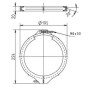 Spannring-Set für Top-Mount Ventile