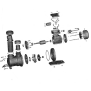 AquaStar 5/7 Pumpe - Ersatzteile Nr. 19 - Pumpenmittelteilhalterung