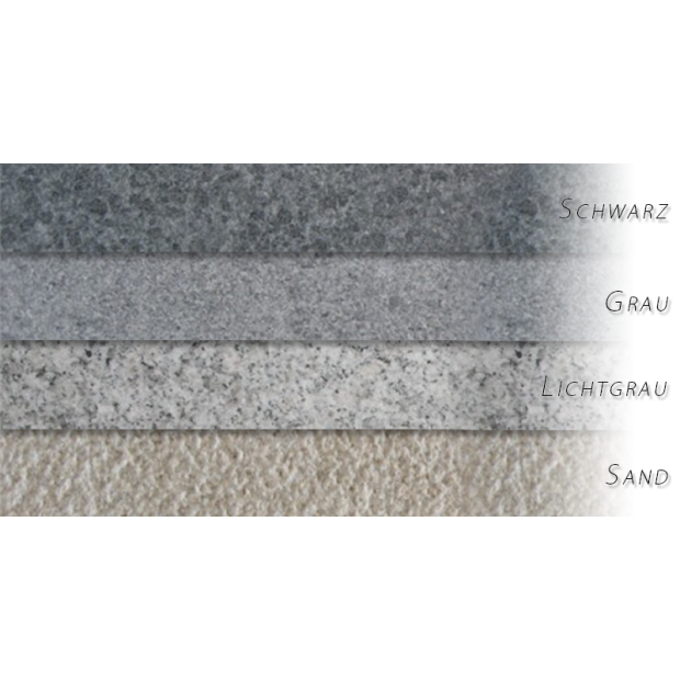 Beckenrandsteine Oval Granit Natura-Kiruna 500 x 1030 cm