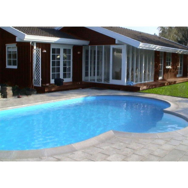 Beckenrandsteine Oval - Beton nassgegossen 350 x 620 cm Sparta