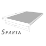 Beckenrandsteine Achtform - Beton nassgegossen 420 x 660 cm Sparta
