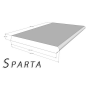 Beckenrandsteine Achtform - Beton nassgegossen 460 x 725 cm Sparta