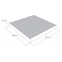 Granit Terrassenplatten, Natura VPE 11,88 qm Lichtgrau 60 x 30 x 3 cm In Verbindung mit Beckenrandsteinen