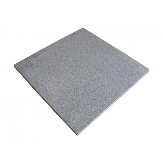 Granit Terrassenplatten, Natura VPE 11,88 qm Grau 60 x 60 x 3 cm In Verbindung mit Beckenrandsteinen