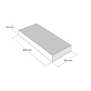 Granit Terrassenplatten, Natura VPE 11,88 qm Grau 60 x 30 x 3 cm Einzelkauf ohne Beckenrandsteine