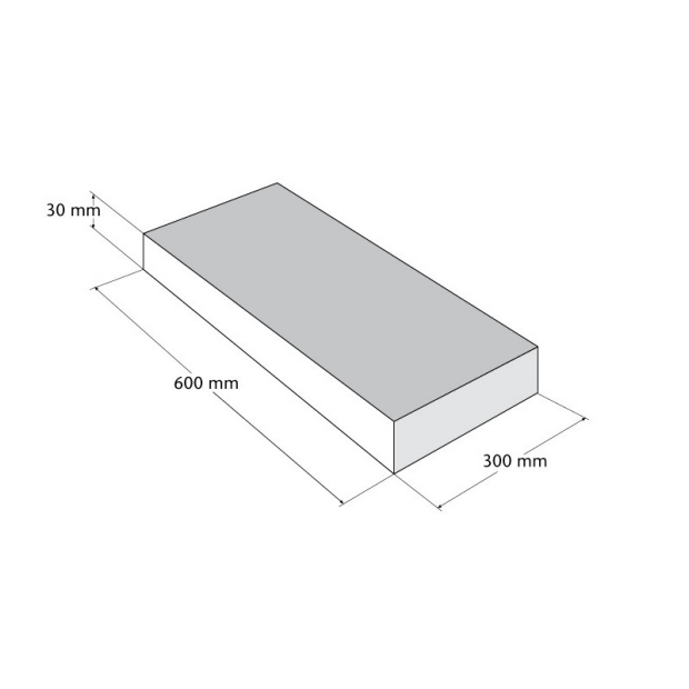 Granit Terrassenplatten, Natura VPE 11,88 qm Sand 60 x 30 x 3 cm Einzelkauf ohne Beckenrandsteine