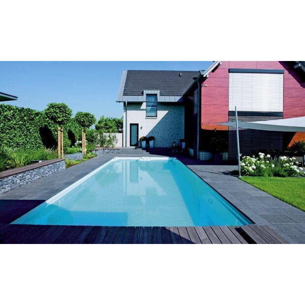 Granit Terrassenplatten, Natura VPE 11,88 qm Sand 60 x 30 x 3 cm In Verbindung mit Beckenrandsteinen