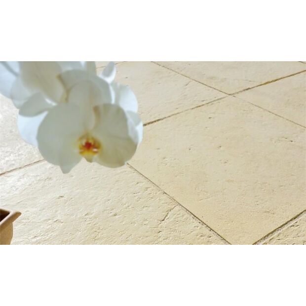 Terrassenplatten Olympia-Sparta Beton Fliesen, VPE 10qm Indian-White Einzelkauf ohne Beckenrandsteine