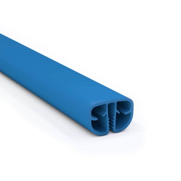 Handlaufpaket BASIC Plus - Rund, Blau inkl. Profilverbinder 640 cm