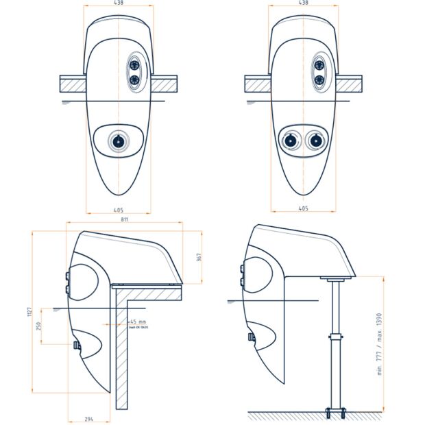 BADU Jet Riva - Einhänge-Gegenstromanlage 230 V - LED farbig