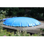 Aufblasbare Poolabdeckung Rund - Sommer und Winterabdeckung in blau 300 cm