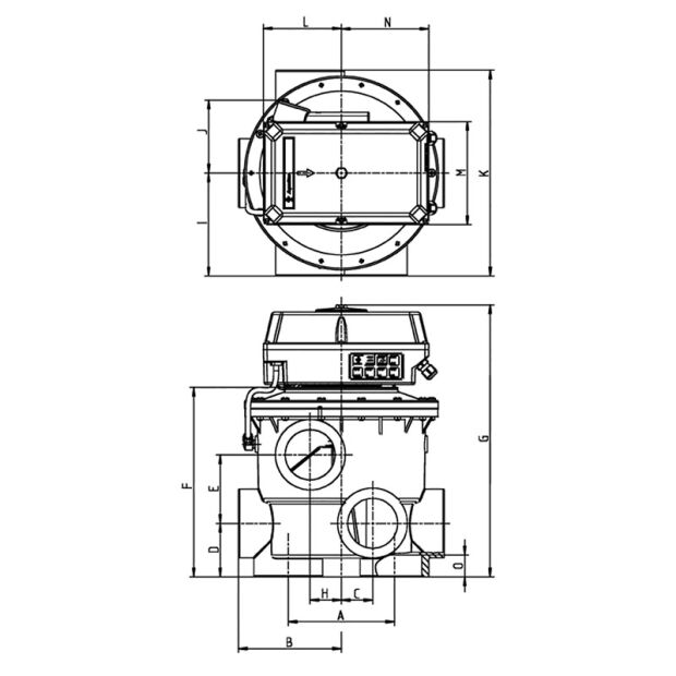 Rückspülventil Evolution Aquastar comfort 6501 safet Pack (1 1/2", 2")