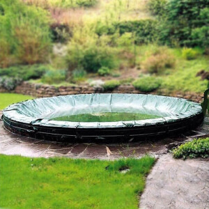 Winterabdeckung Pool - RUND - Premium 200 g/m²