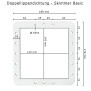 Doppeldichtung für Basicskimmer / Lippendichtung / Skimmerdichtung