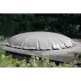 Aufblasbare Poolabdeckung Rund - Sommer und Winterabdeckung - grau 450 cm
