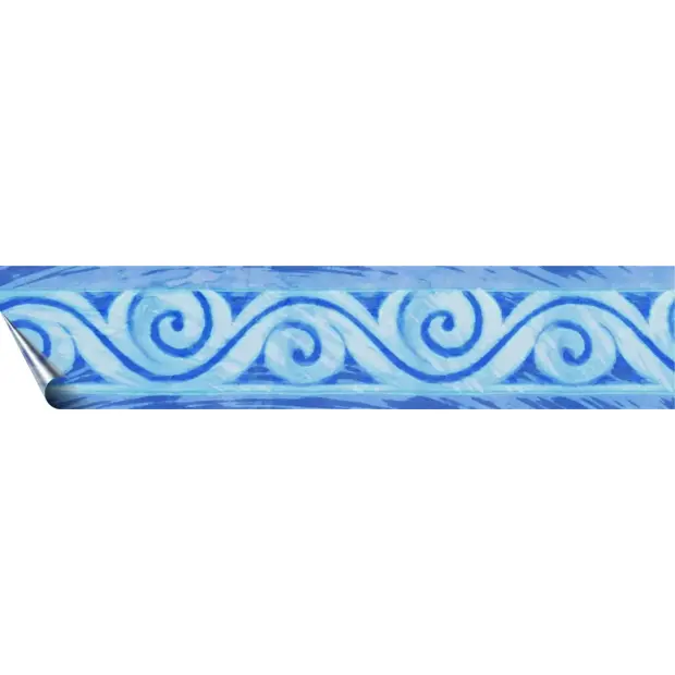 Pool-Bordüren selbstklebend A2 blau