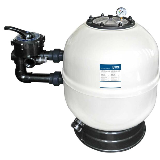 Mida Carbon GFK Filterbehälter mit 6-Wege Ventil
