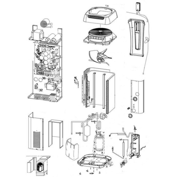 Nr.68 Motorkonsole für Ventilator / Propeller für MD5, MD8