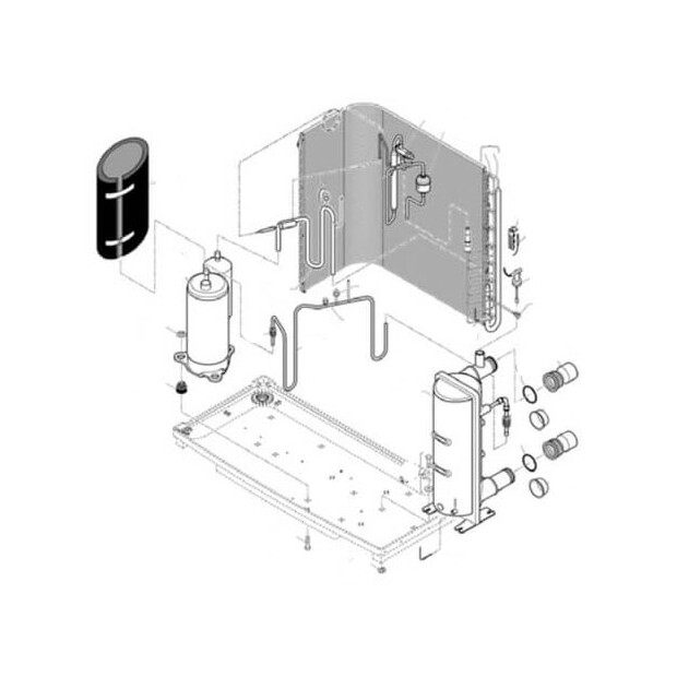 Nr.11c Kondensator /ärmetauscher für PF11 (neue Version) *