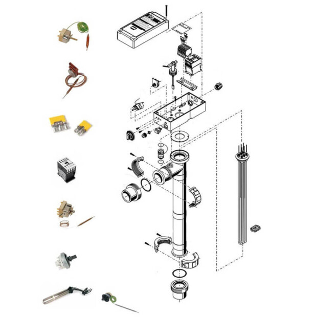 Nr.11 Widerstand, 3 kW, Titan + Klammer