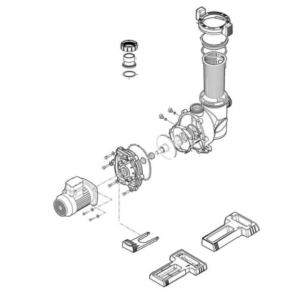 Nr.1 Motoreinheit für FLOPRO e3 100 EU