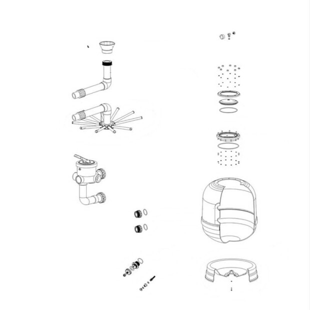 Nr.7 Filterkesselringset mit 20 Schrauben