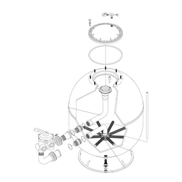 Nr.3 Manometer 1/4", 3 bar