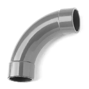 Bogen PVC 90&deg; aus Rohr, allseitig Klebemuffen