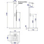 Dusche KUBA WPC | Glas schwarz