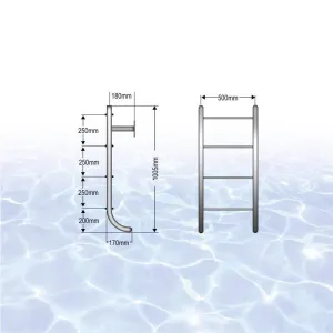 Einbauleiter Trendline Exclusiv | 4-stufig | V2A...