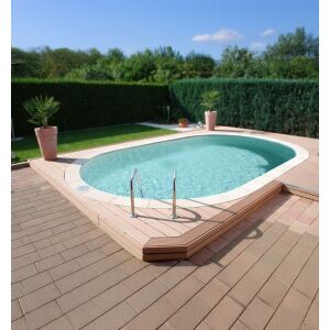 Pool Ovalbecken Set frei konfigurierbar - SAND