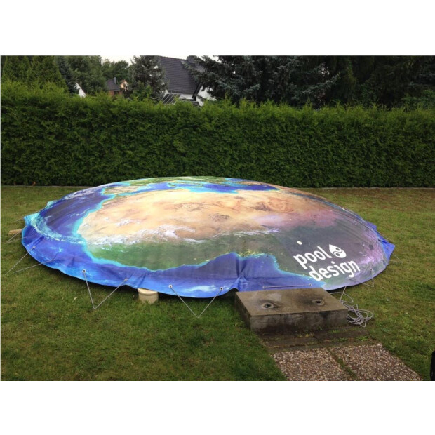 Aufblasabdeckung - Bedruckt - für Rundbecken 250 cm P1