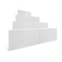Trendstone Ecktreppe OBLIQUE 169 x 169 cm | H 128 cm 4-stufig für Beckentiefe 150cm | Polystyrol | Kunststoffbeschichtung
