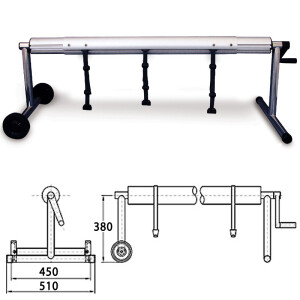 Mobile Aufrollvorrichtung DELUXE bis 6,90 m