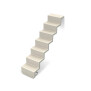 Treppe Eleganz 80, 6-stufig, versch. Farben, versch. Befestigung