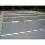 Evole Rollschutzabdeckung - Walu Pool Becken 800 x 400 cm - Plane 840 x 440 cm Lichtgrau