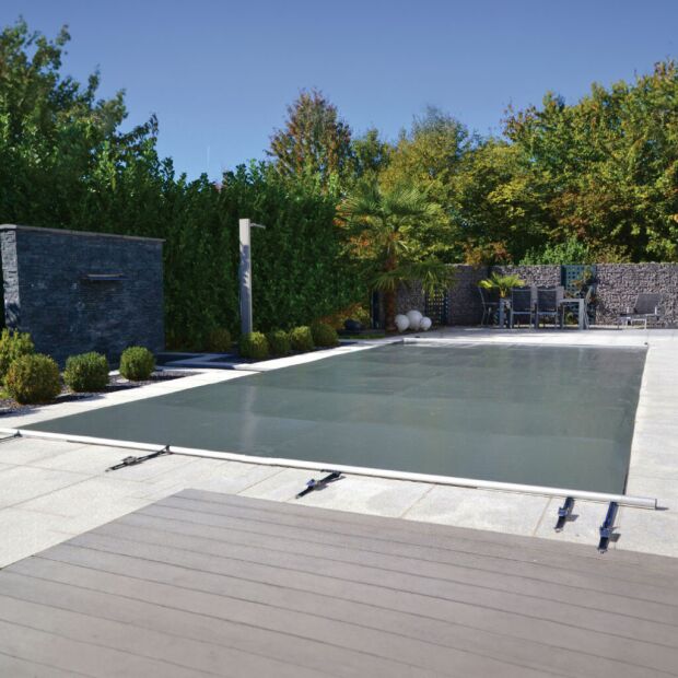 Prestige Rollschutzabdeckung - Walu Pool Becken 800 x 400 cm - Plane 860 x 460 cm Sand