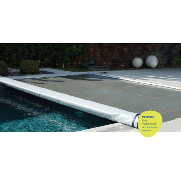 Prestige Rollschutzabdeckung - Walu Pool Becken 800 x 400 cm - Plane 860 x 460 cm Sand