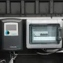 Pool Technikbox Classic L | Holzoptik in Grau | Astralpool Bilbao Ø 500 mm | AquaForte® Eco IVS 75 | BAYROL Automatic Cl-pH