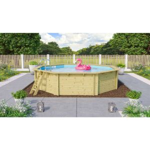 Trend Holzpool SET Achteck | versch. Folienfarben | 547 x...