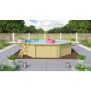 Trend Holzpool SET Achteck | versch. Folienfarben | 547 x 547 x 124 cm | ca. 21 m³ Beckenvolumen