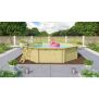 Trend Holzpool SET Achteck | versch. Folienfarben | 547 x 547 x 124 cm | ca. 21 m³ Beckenvolumen