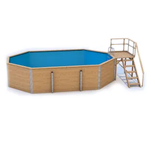 WEKA Ersatzfolie - Achteckbecken Tiefe 127cm, floridablau...